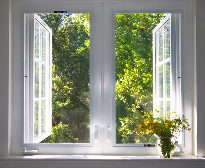 Open windows in home